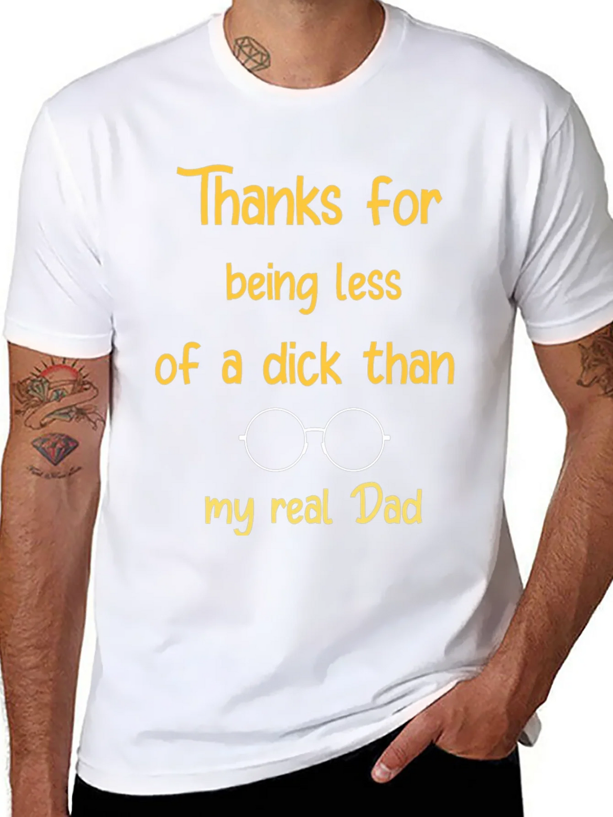 Funny Dad T-Shirt: Thanks for Being Less of a Dick