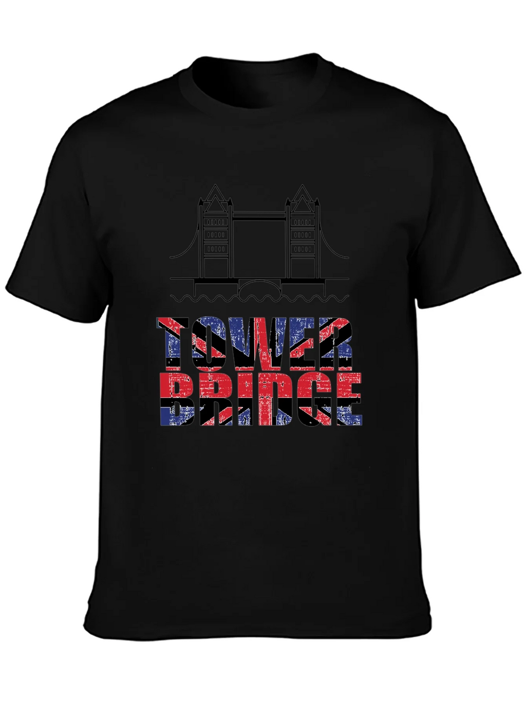 Tower Bridge UK Flag T-Shirt