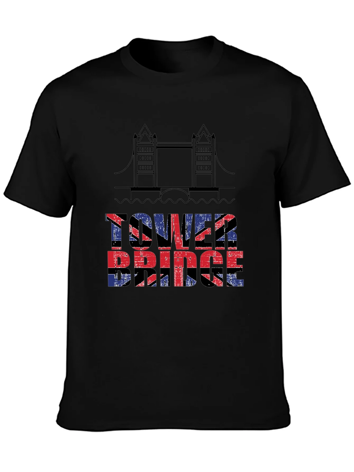 Tower Bridge UK Flag T-Shirt