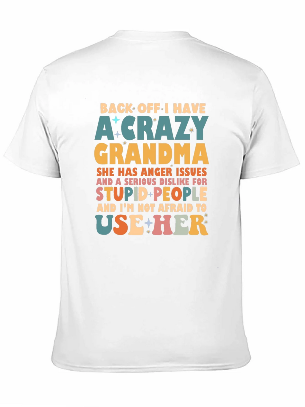 Crazy Grandma Novelty Graphic T-Shirt