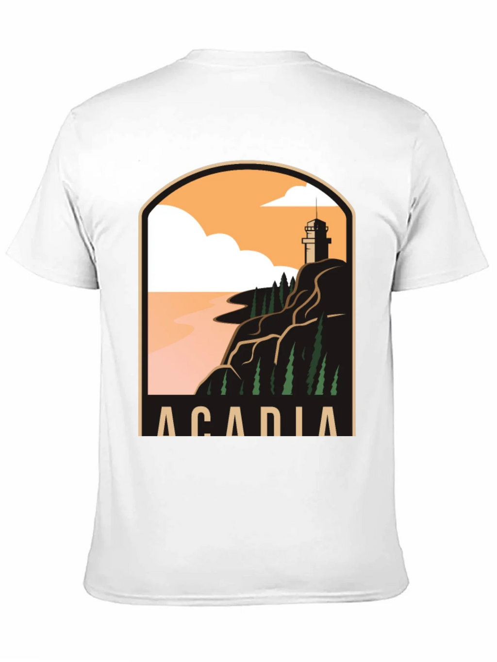 Acadia National Park T-Shirt - Coastal Lighthouse Graphic Tee