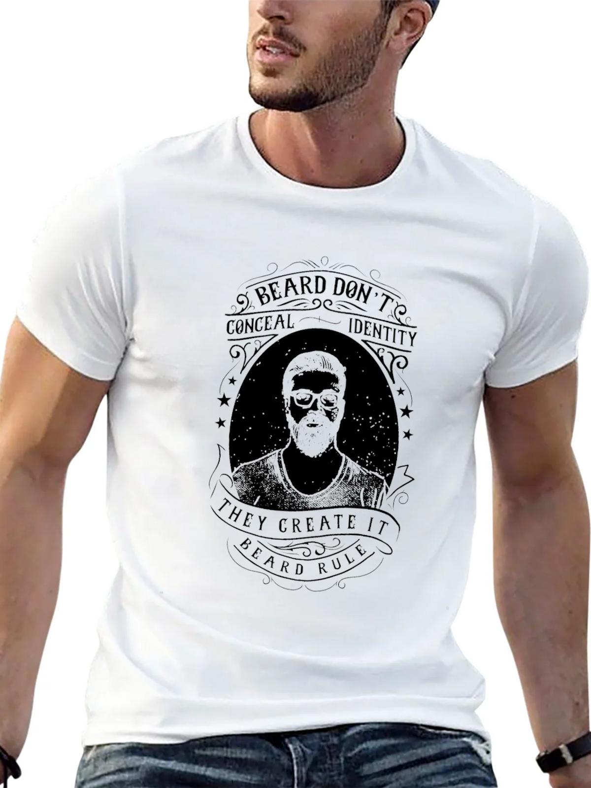 Beard Rule Graphic Tee - Black