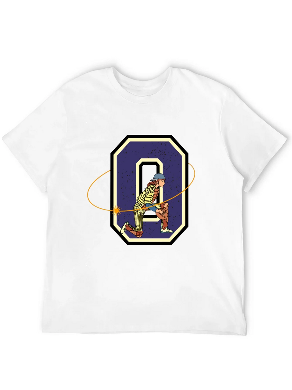 Baseball Catcher O Graphic T-Shirt