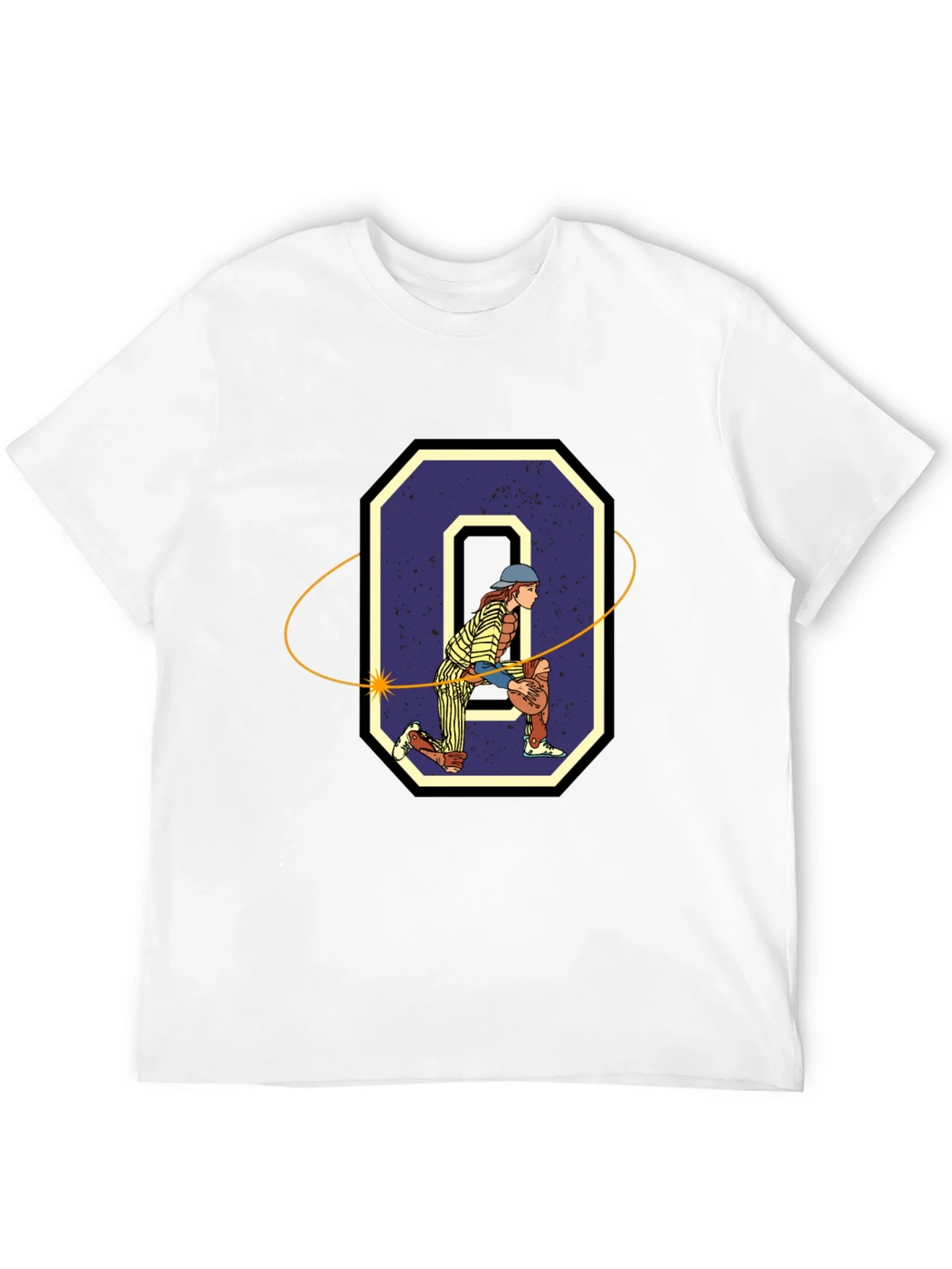 Baseball Catcher O Graphic T-Shirt