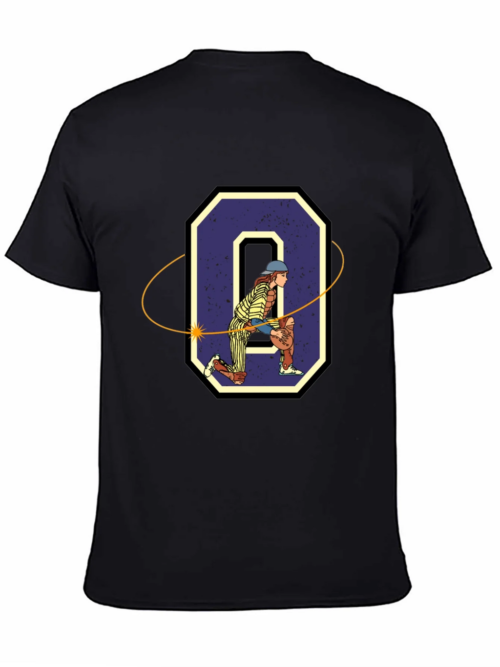 Baseball Catcher O Graphic T-Shirt