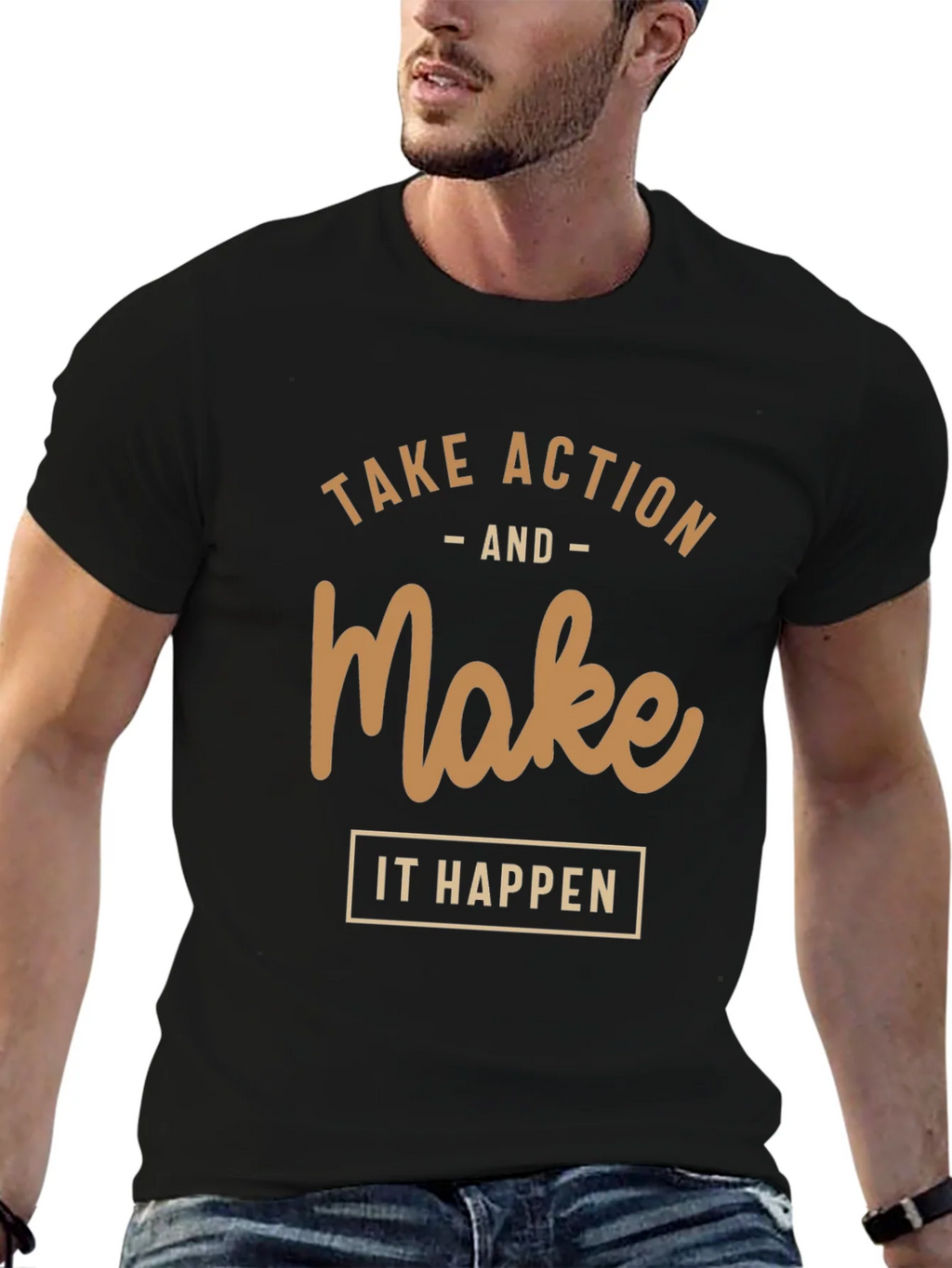 Motivational T-Shirt: Take Action Make it Happen