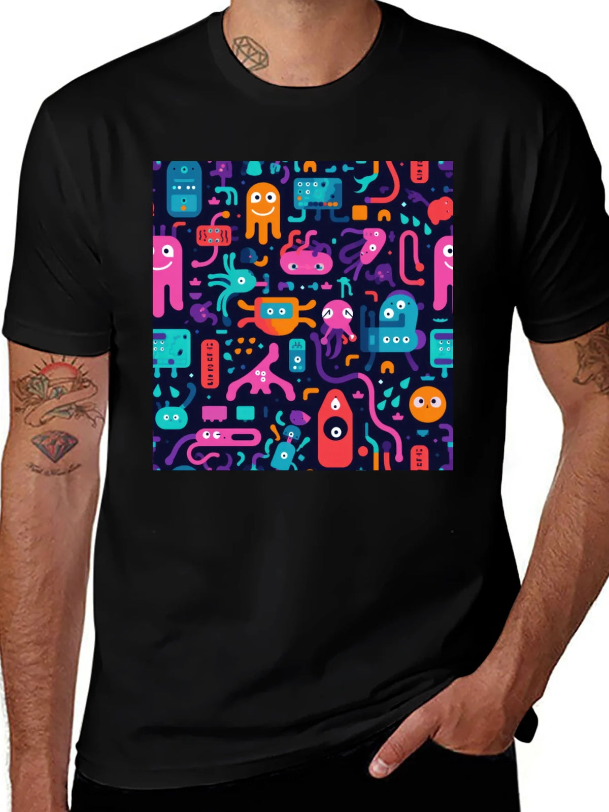Monster Mash T-Shirt: Funky Graphic Tee for Bold Style