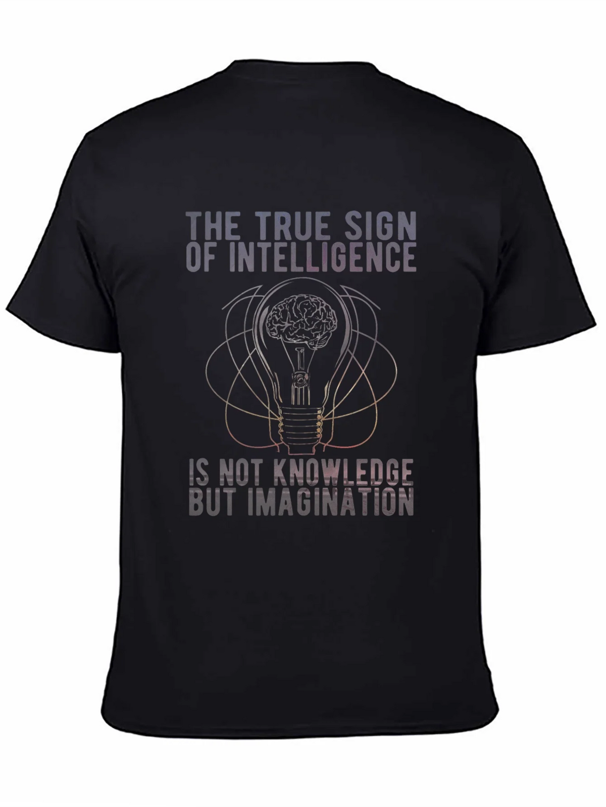 Intelligence Imagination Brain Light Bulb Graphic Tee