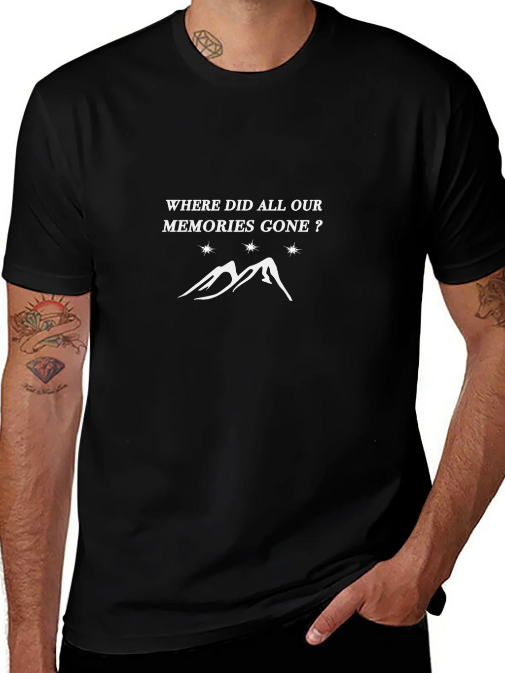 Memories Gone Graphic Tee - Black T-Shirt