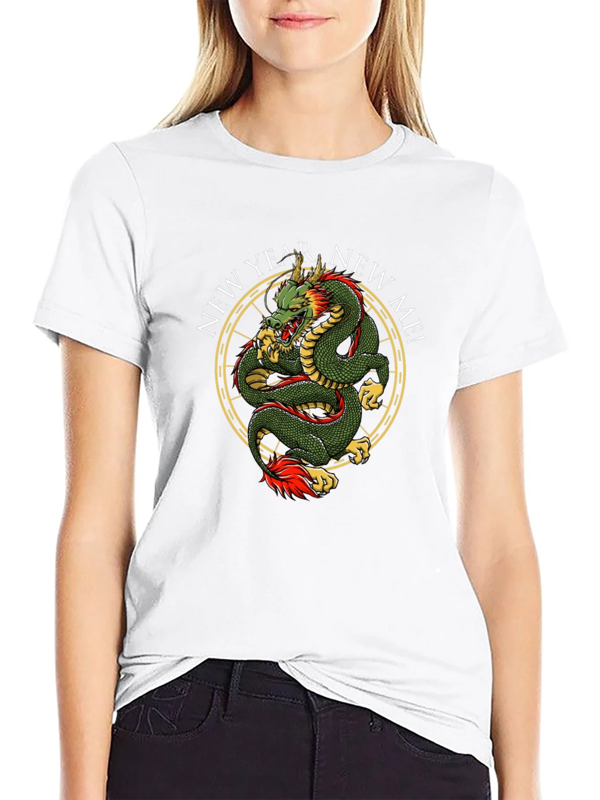 New Year New Me Dragon Graphic Tee