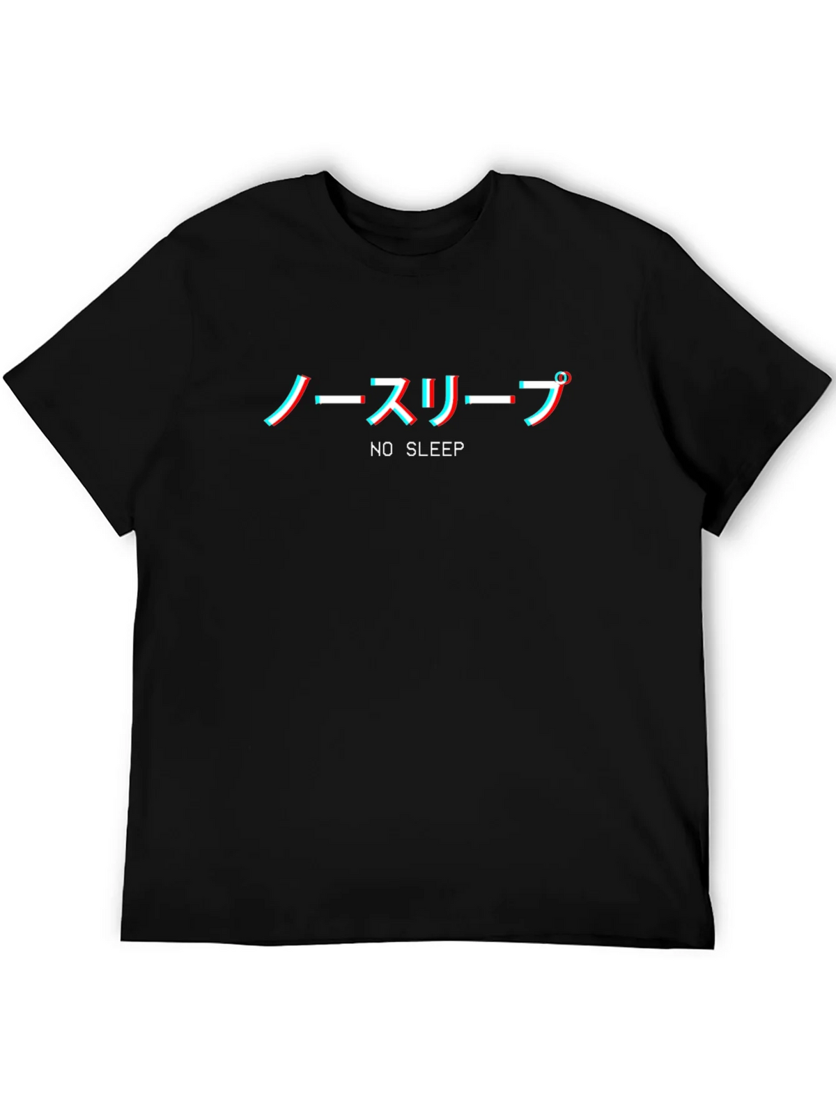 No Sleep Japanese Glitch T-Shirt - Comfort & Style