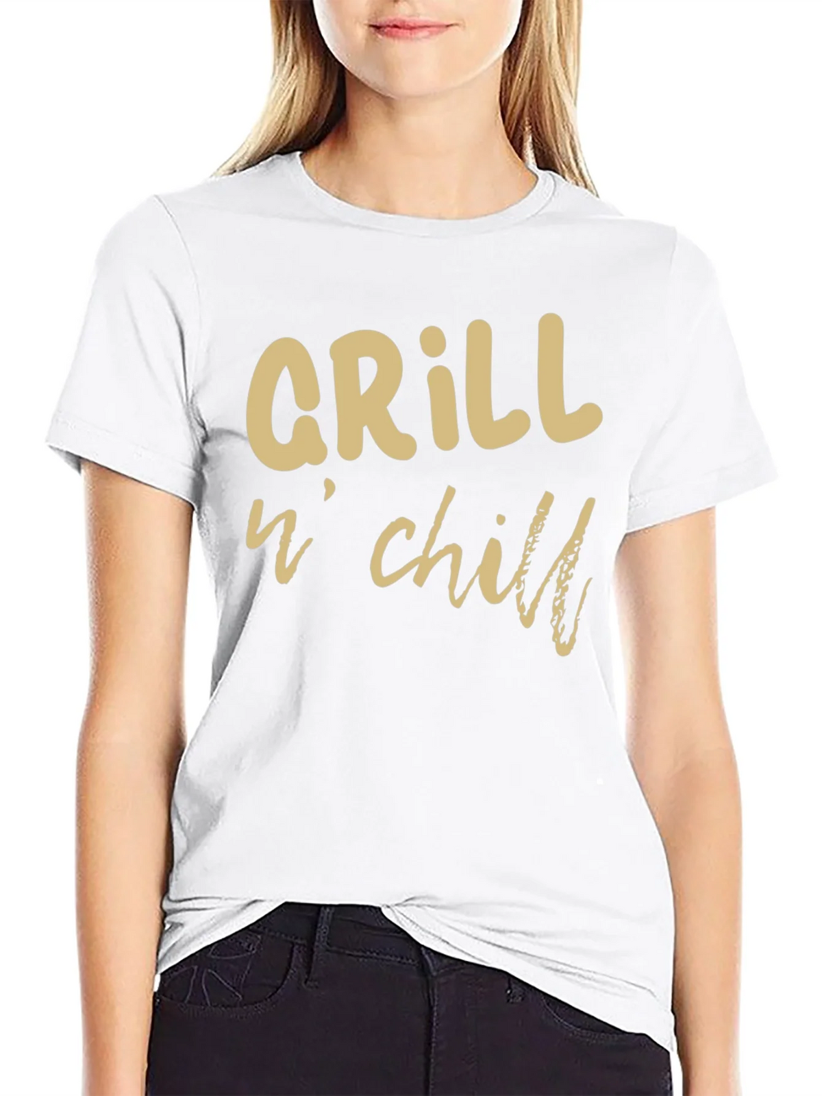 Grill n Chill Graphic T-Shirt - Black