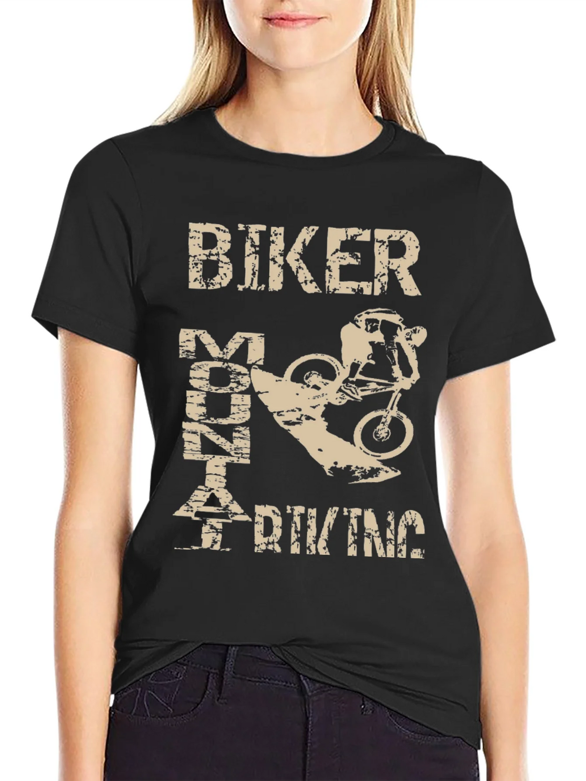 Biker Mountain Biking Graphic Tee